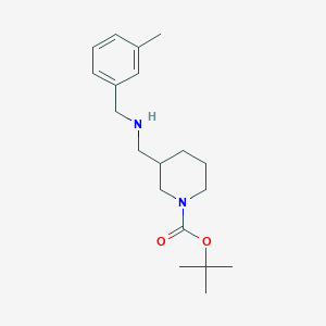 molecular formula C19H30N2O2 B8014276 tert-Butyl 3-(((3-methylbenzyl)amino)methyl)piperidine-1-carboxylate 