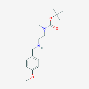 molecular formula C16H26N2O3 B8014284 tert-Butyl (2-((4-methoxybenzyl)amino)ethyl)(methyl)carbamate 