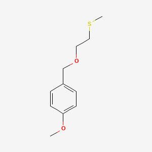 molecular formula C11H16O2S B8014314 (2-((4-Methoxybenzyl)oxy)ethyl)(methyl)sulfane 