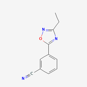 3-(3-Ethyl-1,2,4-oxadiazol-5-yl)benzonitrile