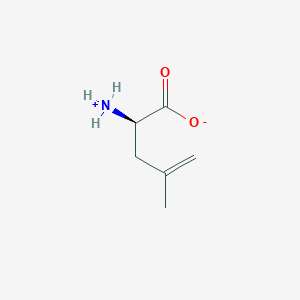 (2R)-2-azaniumyl-4-methylpent-4-enoate