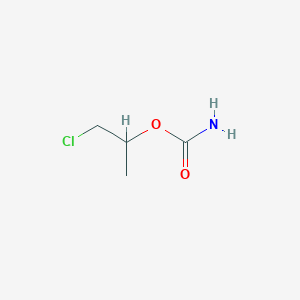 molecular formula C4H8ClNO2 B8014370 1-Chloropropan-2-yl carbamate 