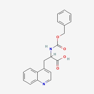 molecular formula C20H18N2O4 B8014443 2-Benzyloxycarbonylamino-3-quinolin-4-YL-propionic acid 