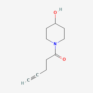 1-(4-Hydroxypiperidin-1-yl)pent-4-yn-1-one