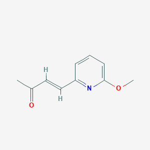 molecular formula C10H11NO2 B8014512 4-(6-Methoxypyridin-2-yl)but-3-en-2-one 