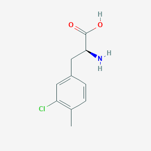 molecular formula C10H12ClNO2 B8014519 (2S)-2-amino-3-(3-chloro-4-methylphenyl)propanoic acid 