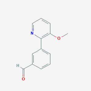 molecular formula C13H11NO2 B8014573 3-(3-Methoxypyridin-2-yl)benzaldehyde 