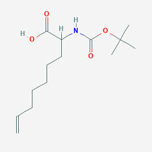 molecular formula C14H25NO4 B8014637 (2R)-2-{[(tert-butoxy)carbonyl]amino}non-8-enoic acid 