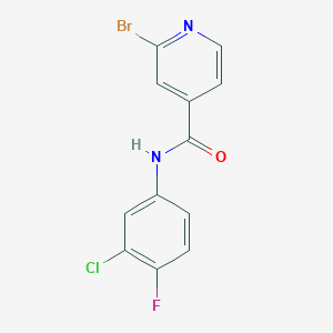 2-Bromo-N-(3-chloro-4-fluorophenyl)isonicotinamide