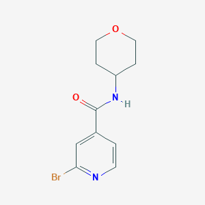 molecular formula C11H13BrN2O2 B8014674 2-Bromo-N-(tetrahydro-2H-pyran-4-yl)isonicotinamide 