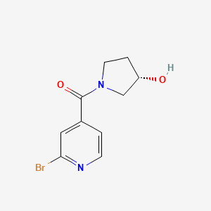 molecular formula C10H11BrN2O2 B8014694 (3S)-1-(2-bromopyridine-4-carbonyl)pyrrolidin-3-ol 