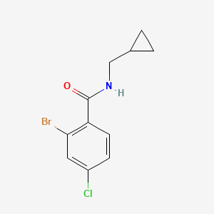 2-Bromo-4-chloro-N-(cyclopropylmethyl)benzamide