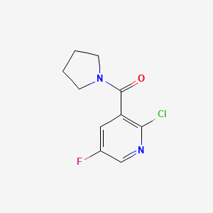 (2-Chloro-5-fluoropyridin-3-yl)(pyrrolidin-1-yl)methanone