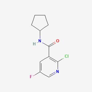2-Chloro-N-cyclopentyl-5-fluoronicotinamide