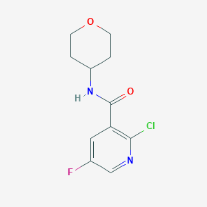 2-Chloro-5-fluoro-N-(tetrahydro-2H-pyran-4-yl)nicotinamide
