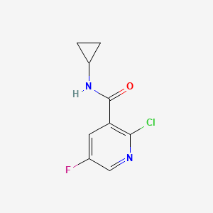 2-Chloro-N-cyclopropyl-5-fluoronicotinamide