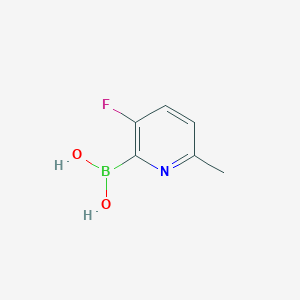 molecular formula C6H7BFNO2 B8015054 (3-Fluoro-6-methylpyridin-2-yl)boronic acid 