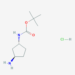 tert-Butyl ((1R,3R)-rel-3-aminocyclopentyl)carbamate hydrochloride