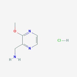 molecular formula C6H10ClN3O B8015074 (3-Methoxypyrazin-2-yl)methanamine hydrochloride 