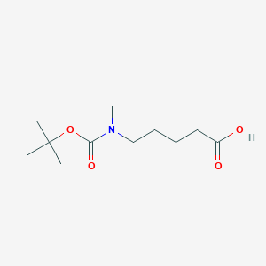 molecular formula C11H21NO4 B8015080 5-[(叔丁氧羰基)(甲基)氨基]戊酸 