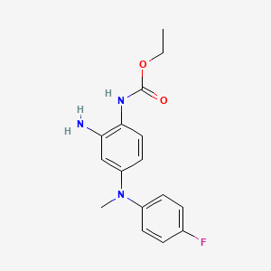 ethyl N-[2-amino-4-(4-fluoro-N-methylanilino)phenyl]carbamate