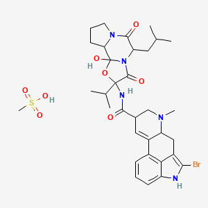(6aR,9R)-5-bromo-N-[(1S,2S,4R,7S)-2-hydroxy-7-(2-methylpropyl)-5,8-dioxo-4-propan-2-yl-3-oxa-6,9-diazatricyclo[7.3.0.0^{2,6]dodecan-4-yl]-7-methyl-6,6a,8,9-tetrahydro-4H-indolo[4,3-fg]quinoline-9-carboxamide;methanesulfonic acid