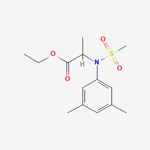 Ethyl N-(3,5-dimethylphenyl)-N-(methylsulfonyl)alaninate
