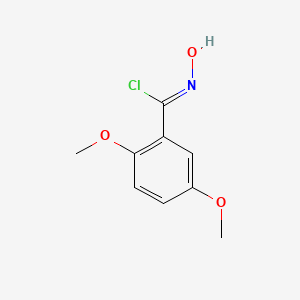 (1Z)-N-hydroxy-2,5-dimethoxybenzenecarboximidoyl chloride
