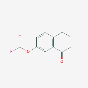 molecular formula C11H10F2O2 B8015217 7-(Difluoromethoxy)-3,4-dihydronaphthalen-1(2H)-one 