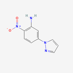 1-(3-Amino-4-nitrophenyl)-1h-pyrazole