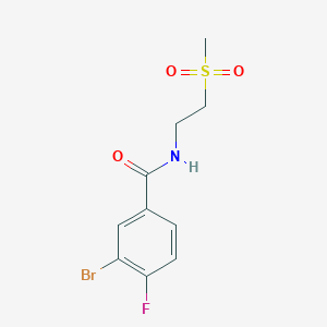 3-Bromo-4-fluoro-N-(2-(methylsulfonyl)ethyl)benzamide