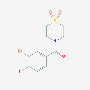 (3-Bromo-4-fluorophenyl)(1,1-dioxidothiomorpholino)methanone