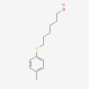 molecular formula C13H20OS B8015328 6-[(4-Methylphenyl)thio]-1-hexanol 