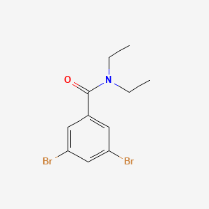 molecular formula C11H13Br2NO B8015393 3,5-Dibromo-N,N-diethylbenzamide 