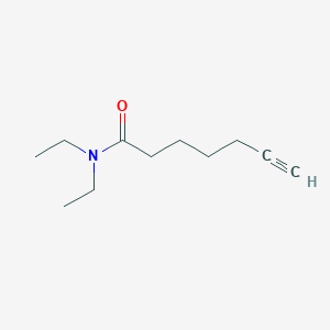 molecular formula C11H19NO B8015396 N,N-diethylhept-6-ynamide 