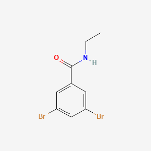 molecular formula C9H9Br2NO B8015411 3,5-dibromo-N-ethylbenzamide 
