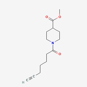 Methyl 1-(hept-6-ynoyl)piperidine-4-carboxylate