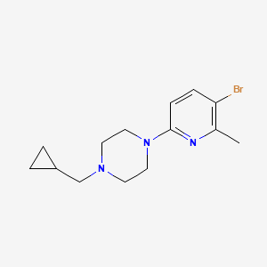 1-(5-Bromo-6-methylpyridin-2-yl)-4-(cyclopropylmethyl)piperazine