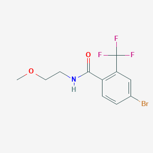 4-Bromo-N-(2-methoxyethyl)-2-(trifluoromethyl)benzamide