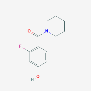 3-Fluoro-4-[(piperidin-1-yl)carbonyl]phenol