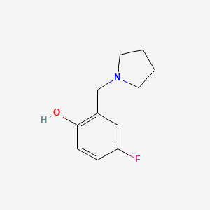 4-Fluoro-2-(pyrrolidin-1-ylmethyl)phenol