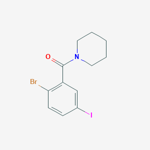 (2-Bromo-5-iodophenyl)(piperidin-1-yl)methanone