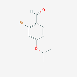 molecular formula C10H11BrO2 B8015577 2-Bromo-4-(propan-2-yloxy)benzaldehyde 
