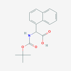 molecular formula C17H19NO4 B080156 叔丁氧羰基氨基-萘-1-基-乙酸 CAS No. 14675-99-1