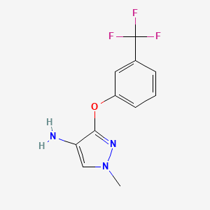 1-Methyl-3-[3-(trifluoromethyl)phenoxy]-1H-pyrazol-4-amine