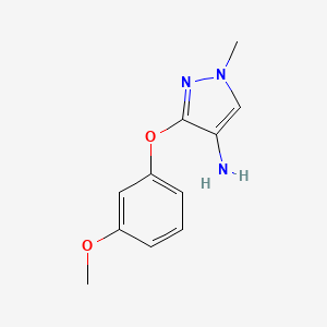 3-(3-Methoxyphenoxy)-1-methyl-1H-pyrazol-4-amine