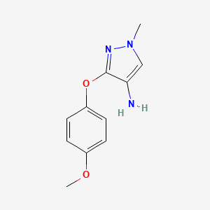 3-(4-Methoxyphenoxy)-1-methyl-1H-pyrazol-4-amine