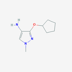 3-(cyclopentyloxy)-1-methyl-1H-pyrazol-4-amine