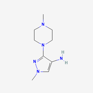 1-Methyl-3-(4-methylpiperazin-1-yl)-1h-pyrazol-4-amine