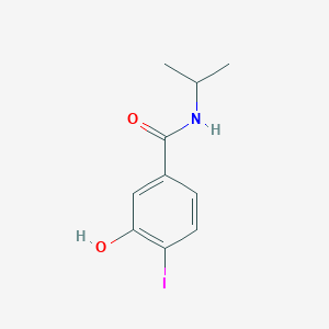 molecular formula C10H12INO2 B8015840 3-Hydroxy-4-iodo-N-(propan-2-yl)benzamide 